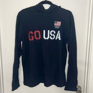 Go USA long sleeve T-Shirt with hood
